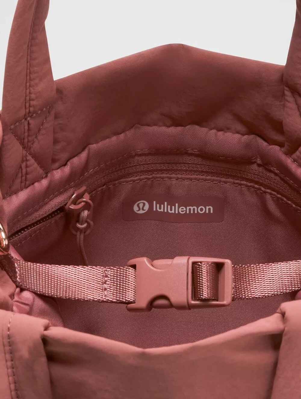 Lululemon Dusk & Rose Gold On My Level Small Tote Bag 5L Crossbody NWT - Picture 4 of 10